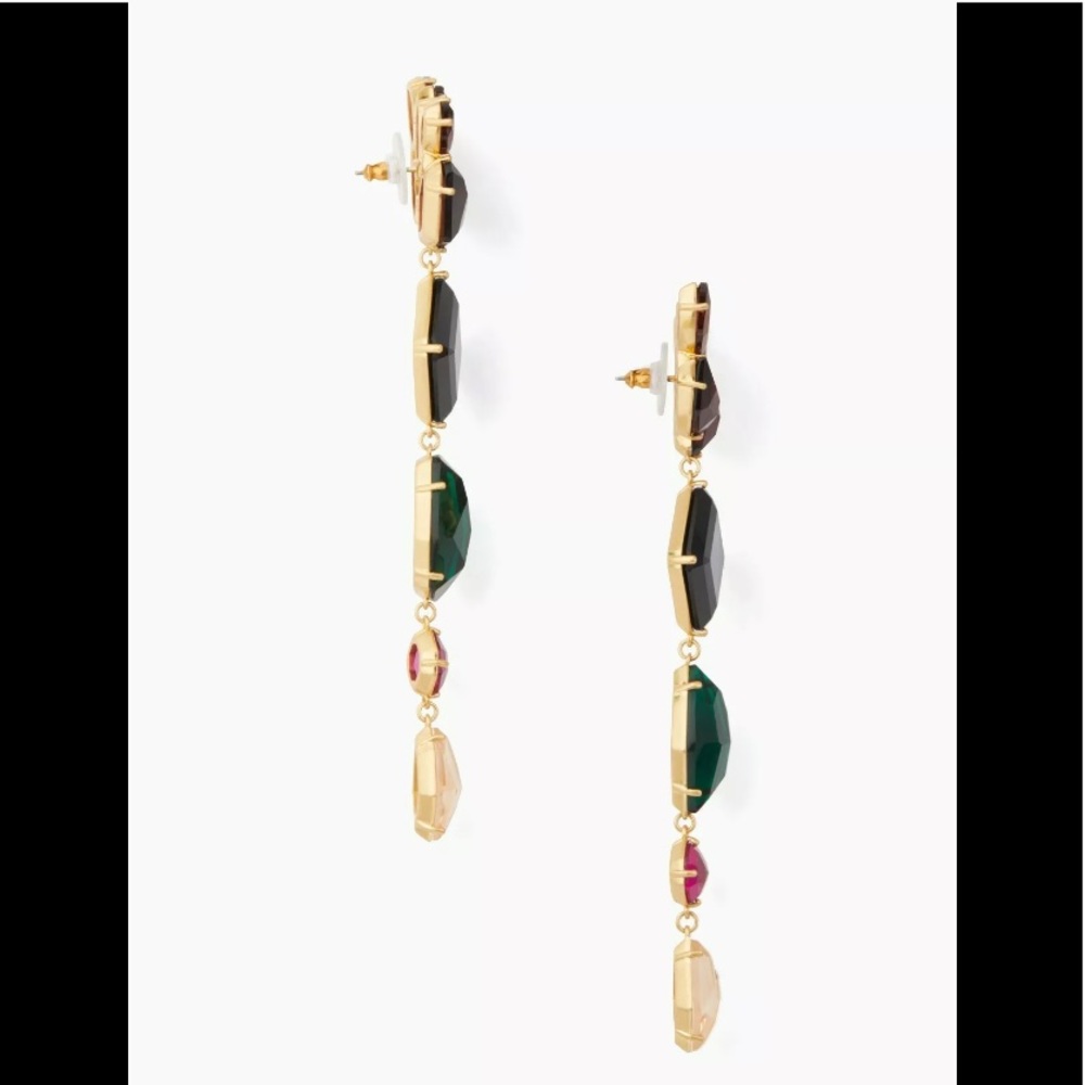 Last 1 ♠️ Kate Spade New York Rock It Statement Earrings - Picture 2 of 11